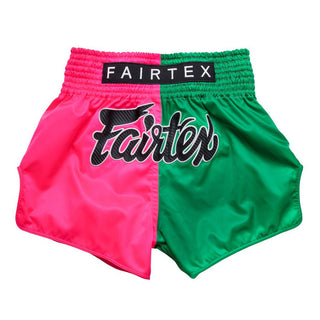 Two Tone Pink & Green Muay Thai Shorts BS1911